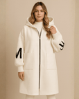 SELENE | KNITTED HOODED LONG COAT - Edith & Mae