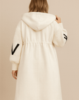 SELENE | KNITTED HOODED LONG COAT - Edith & Mae