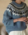 SOPHIE | STYLISH JACQUARD SWEATER - Edith & Mae