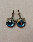 SPHERICAL DRAGONFLY EARRINGS IN ANTIQUE GOLD - Edith & Mae