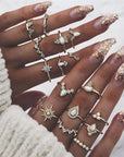 UNIQUE PACK WITH 8 TO 12 RINGS - Edith & Mae