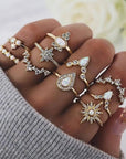 UNIQUE PACK WITH 8 TO 12 RINGS - Edith & Mae
