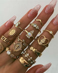 UNIQUE PACK WITH 8 TO 12 RINGS - Edith & Mae