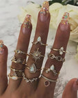 UNIQUE PACK WITH 8 TO 12 RINGS - Edith & Mae