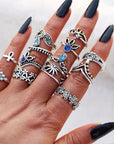 UNIQUE PACK WITH 8 TO 12 RINGS - Edith & Mae