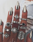 UNIQUE PACK WITH 8 TO 12 RINGS - Edith & Mae