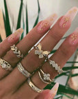 UNIQUE PACK WITH 8 TO 12 RINGS - Edith & Mae