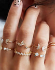 UNIQUE PACK WITH 8 TO 12 RINGS - Edith & Mae