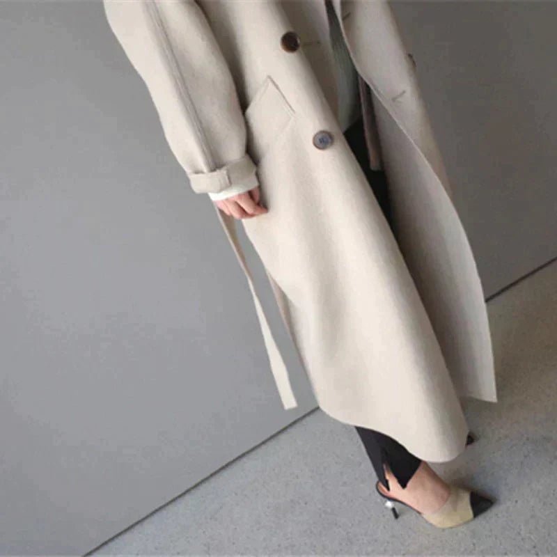 VICTORIA - ELEGANT LONG COAT - Edith & Mae