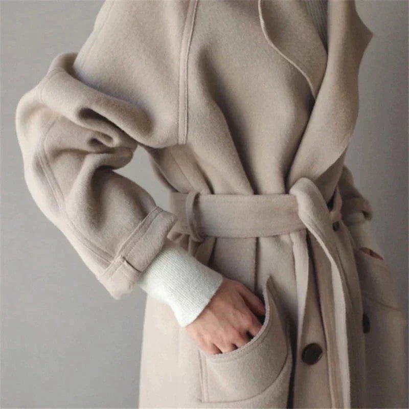 VICTORIA - ELEGANT LONG COAT - Edith & Mae