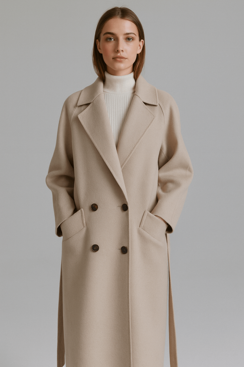 VICTORIA - ELEGANT LONG COAT - Edith & Mae