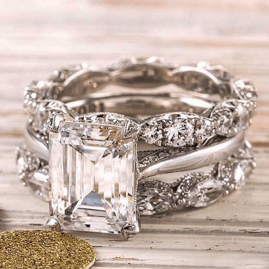 VINTAGE SILVER BRIGHT LAYER RING - Edith & Mae