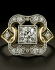 VINTAGE ZIRCONIA GOLD RING - Edith & Mae