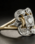 VINTAGE ZIRCONIA GOLD RING - Edith & Mae