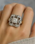 VINTAGE ZIRCONIA GOLD RING - Edith & Mae