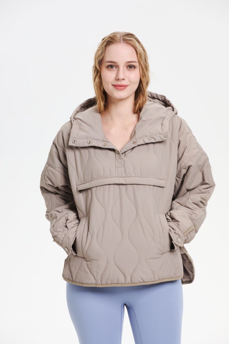 WILLOW | QUILTED WATER REPELLENT HOODED JACKET - Edith & Mae