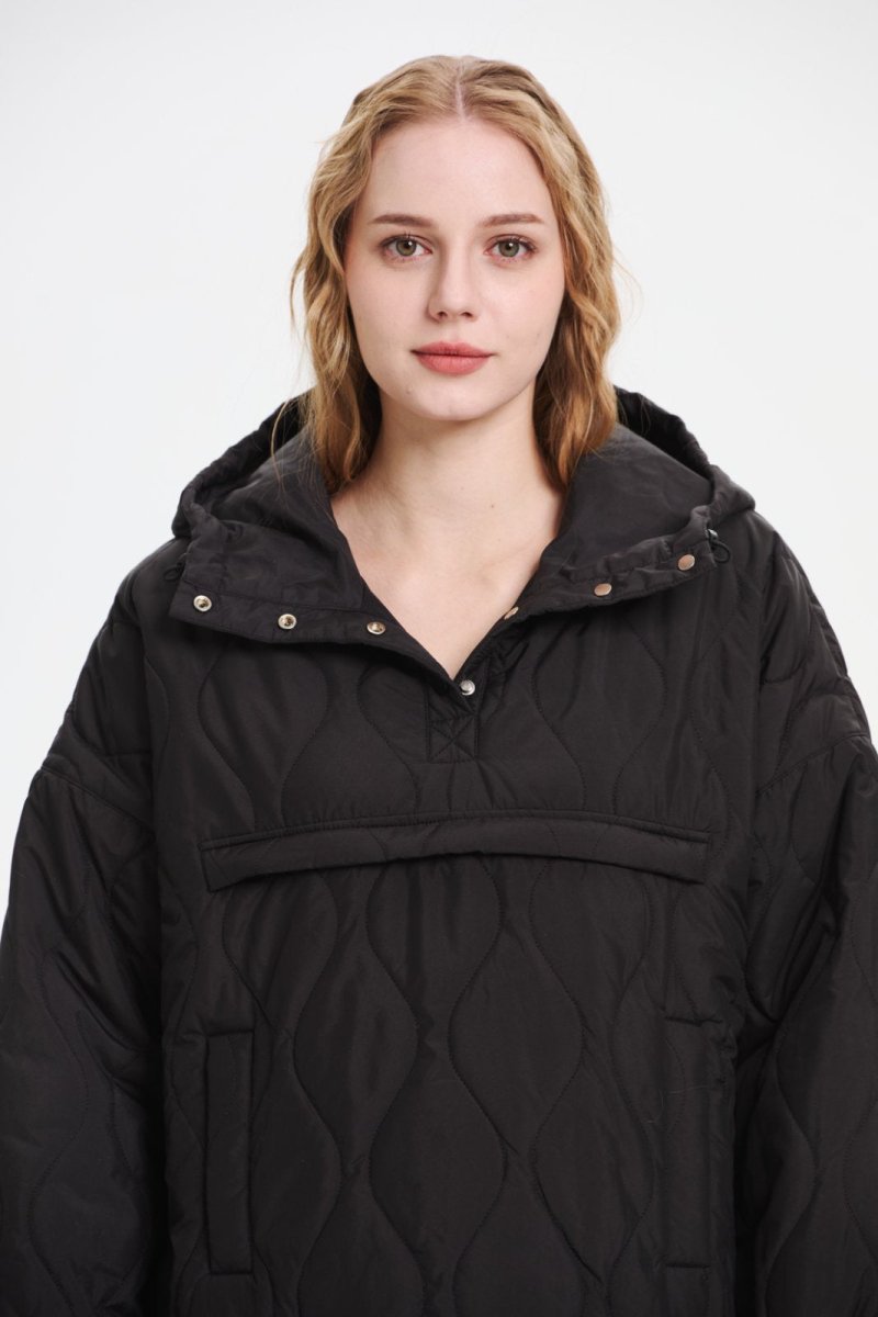 WILLOW | QUILTED WATER REPELLENT HOODED JACKET - Edith & Mae
