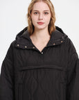 WILLOW | QUILTED WATER REPELLENT HOODED JACKET - Edith & Mae