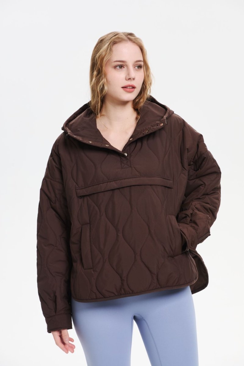 WILLOW | QUILTED WATER REPELLENT HOODED JACKET - Edith & Mae