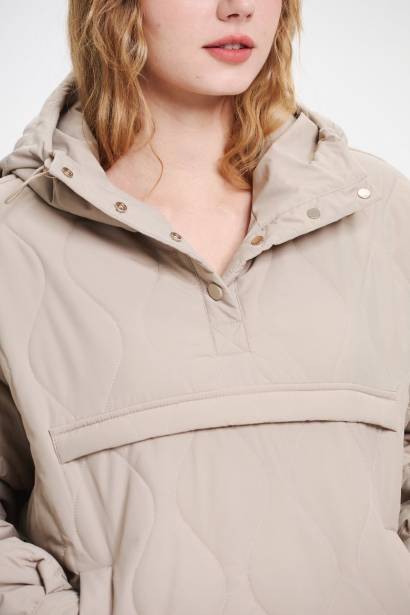 WILLOW | QUILTED WATER REPELLENT HOODED JACKET - Edith & Mae
