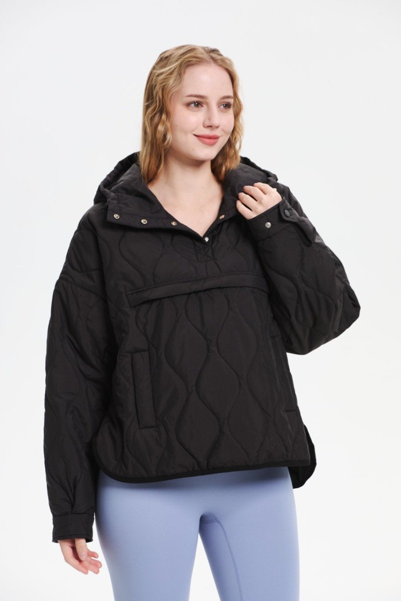 WILLOW | QUILTED WATER REPELLENT HOODED JACKET - Edith & Mae