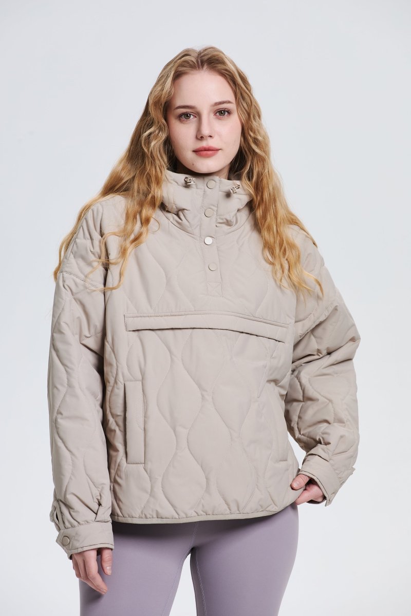 WILLOW | QUILTED WATER REPELLENT HOODED JACKET - Edith & Mae