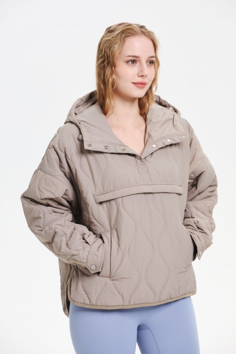 WILLOW | QUILTED WATER REPELLENT HOODED JACKET - Edith & Mae