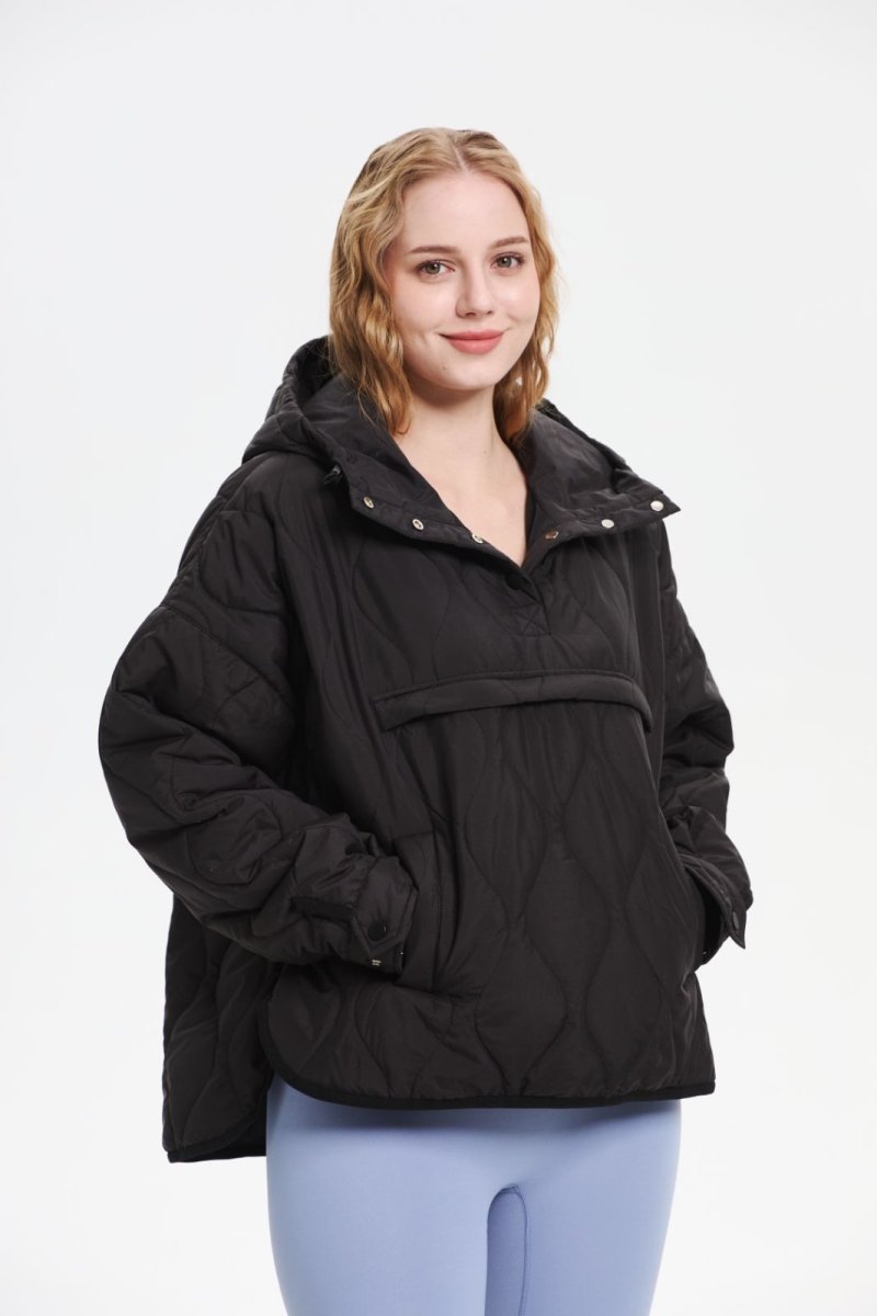 WILLOW | QUILTED WATER REPELLENT HOODED JACKET - Edith & Mae