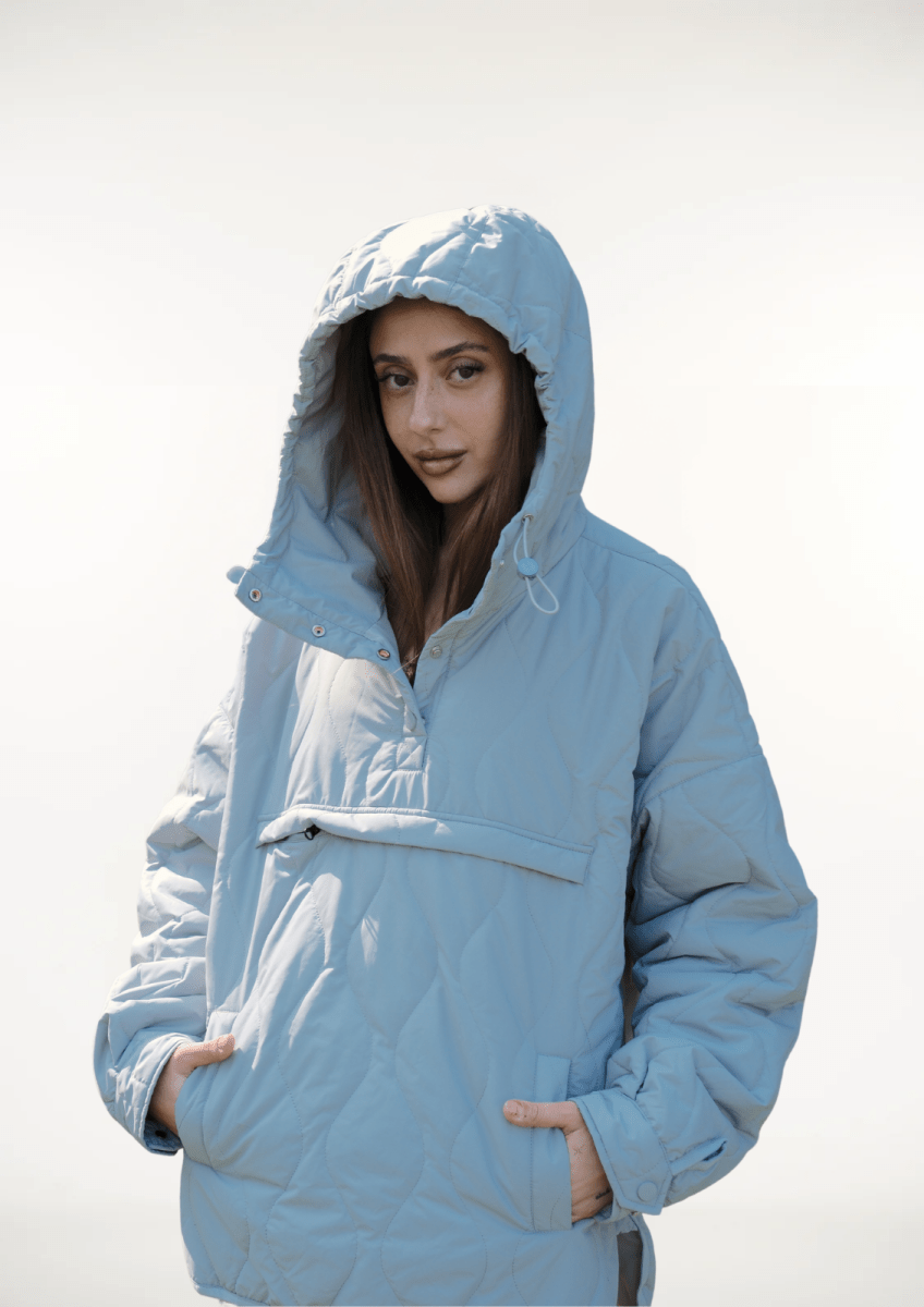 WILLOW | QUILTED WATER REPELLENT HOODED JACKET - Edith & Mae