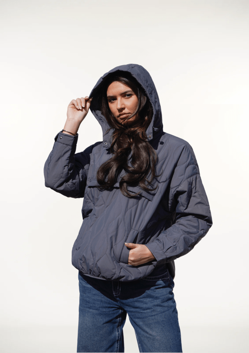 WILLOW | QUILTED WATER REPELLENT HOODED JACKET - Edith & Mae