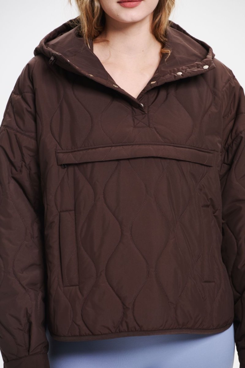 WILLOW | QUILTED WATER REPELLENT HOODED JACKET - Edith & Mae