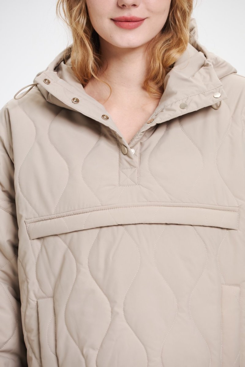 WILLOW | QUILTED WATER REPELLENT HOODED JACKET - Edith & Mae