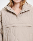 WILLOW | QUILTED WATER REPELLENT HOODED JACKET - Edith & Mae