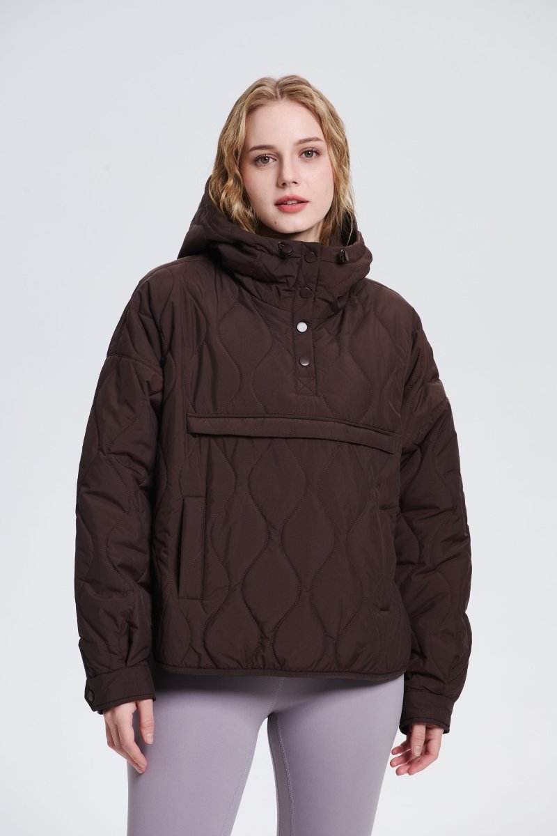 WILLOW | QUILTED WATER REPELLENT HOODED JACKET - Edith & Mae