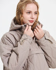 WILLOW | QUILTED WATER REPELLENT HOODED JACKET - Edith & Mae