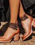 Ginevra - Multi-Strap Orthopedic Heels with Thick Heel