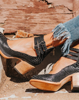 Ginevra - Multi-Strap Orthopedic Heels with Thick Heel