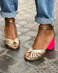 Milviana - Orthopedic classic sandals with ankle strap and open toes