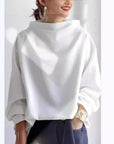 Aria - High Neck Soft Knit Top