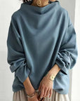 Aria - High Neck Soft Knit Top