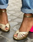 Milviana - Orthopedic classic sandals with ankle strap and open toes