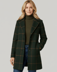 ADRIANA | PLAID WINTER TRENCH COAT - Edith & Mae