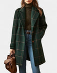 ADRIANA | PLAID WINTER TRENCH COAT - Edith & Mae