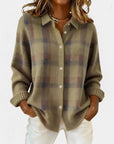 ALIYAH | COZY PLAID WINTER CARDIGAN - Edith & Mae