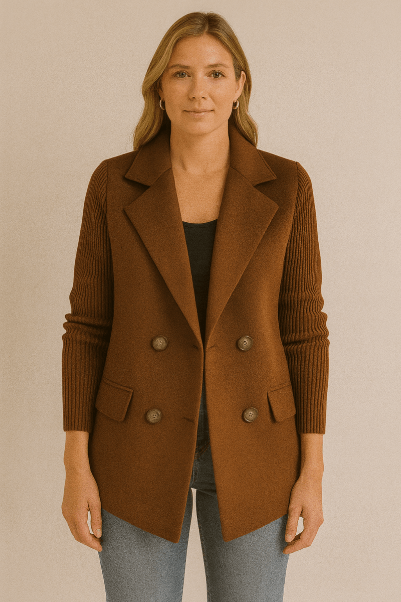 AMA - KNIT - SLEEVE BLAZER - Edith &amp; Mae