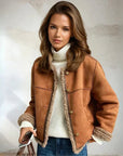 ANNA | BUTTONED SHEEPSKIN JACKET - Edith & Mae
