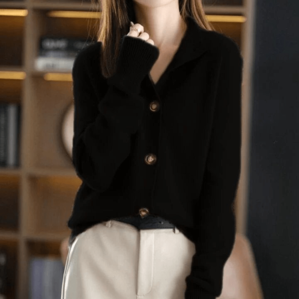 ANNIE | KNIT CASHMERE GILET - Edith & Mae