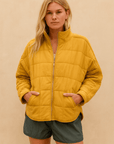 APRIL – LIGHTWEIGHT COMPACT ZIP PUFFER JACKET - Edith & Mae