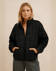 APRIL – LIGHTWEIGHT COMPACT ZIP PUFFER JACKET - Edith & Mae