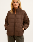 APRIL – LIGHTWEIGHT COMPACT ZIP PUFFER JACKET - Edith & Mae